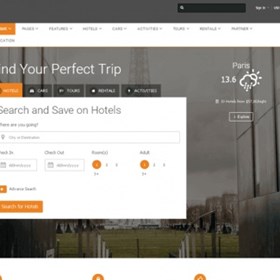 Multipurpose Travel Booking Template : Travel Website Templates